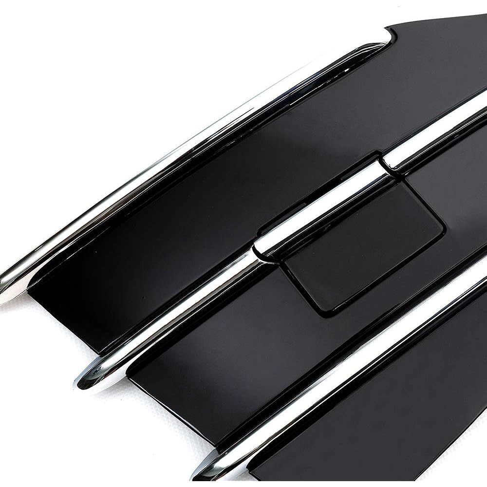 Cheda Front Bumper Grill Bottom Grill Cover 2013-2016 Ford Escape 2015 Black Chrome 2015