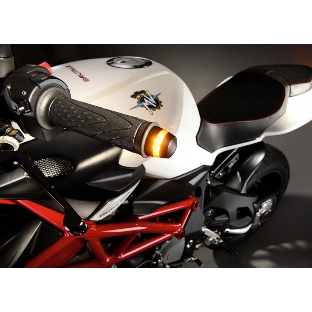 Kellerman Handlebar End Turn Signal BL2000 Color: Matte Black General Purpose