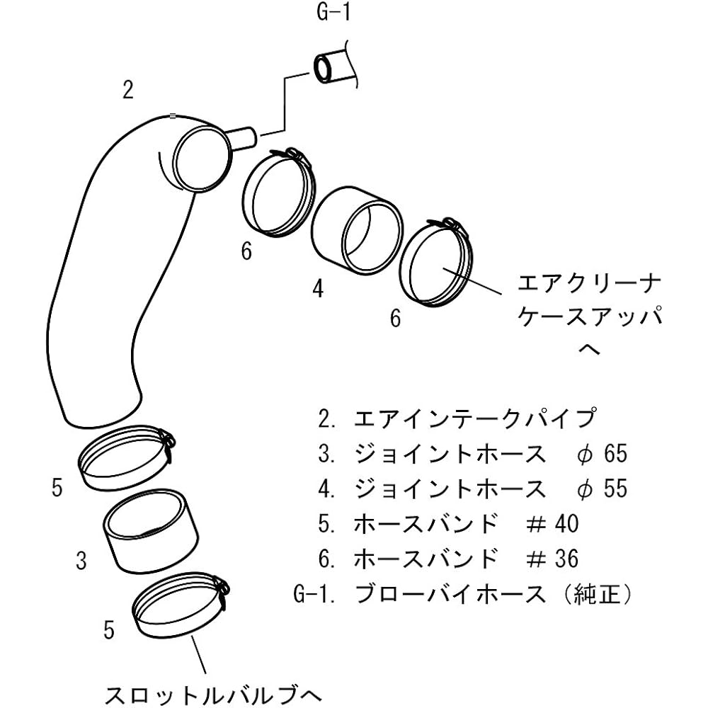 HKS Premium Suction ZVW30 2ZR-FXE Toyota Prius and others 70018-AT005