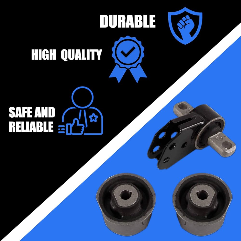 RANSOTO Front Differential Mount Front Axle Mount 1 & 2 Front Axle Bush with 2 2005 2007 2008 2009 2010 Jeep Grand Cherokie Commander Replacement 52114354AA 52089516AB