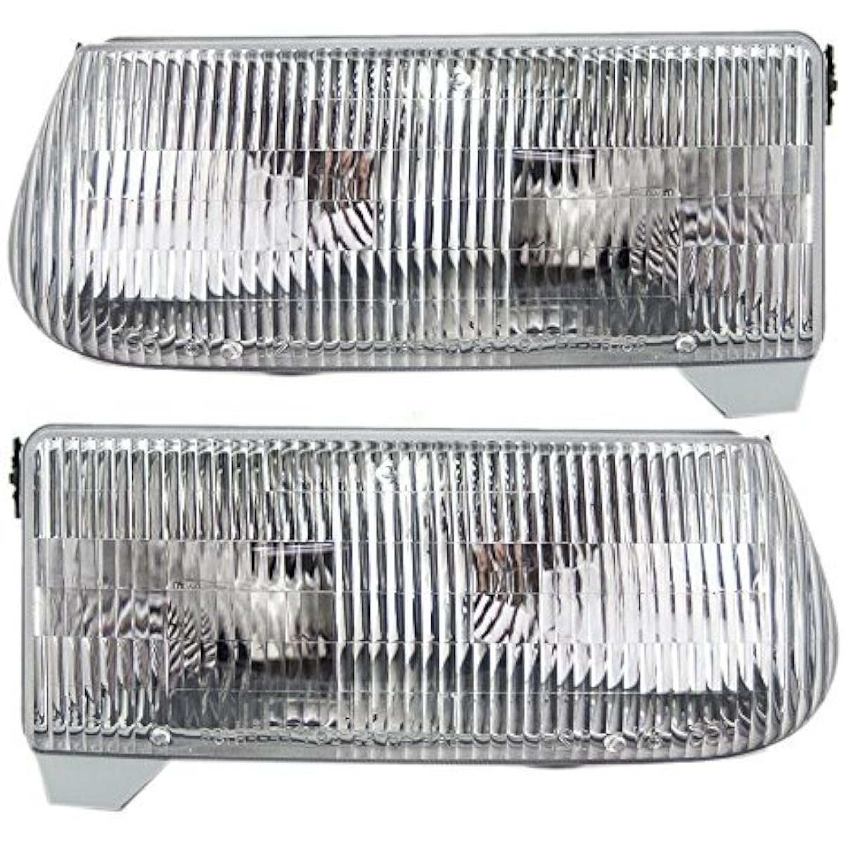 BROCK After Market replacement driver left passenger seat right halogen headlight assembly set 1995-2001 Ford Explorer compatible