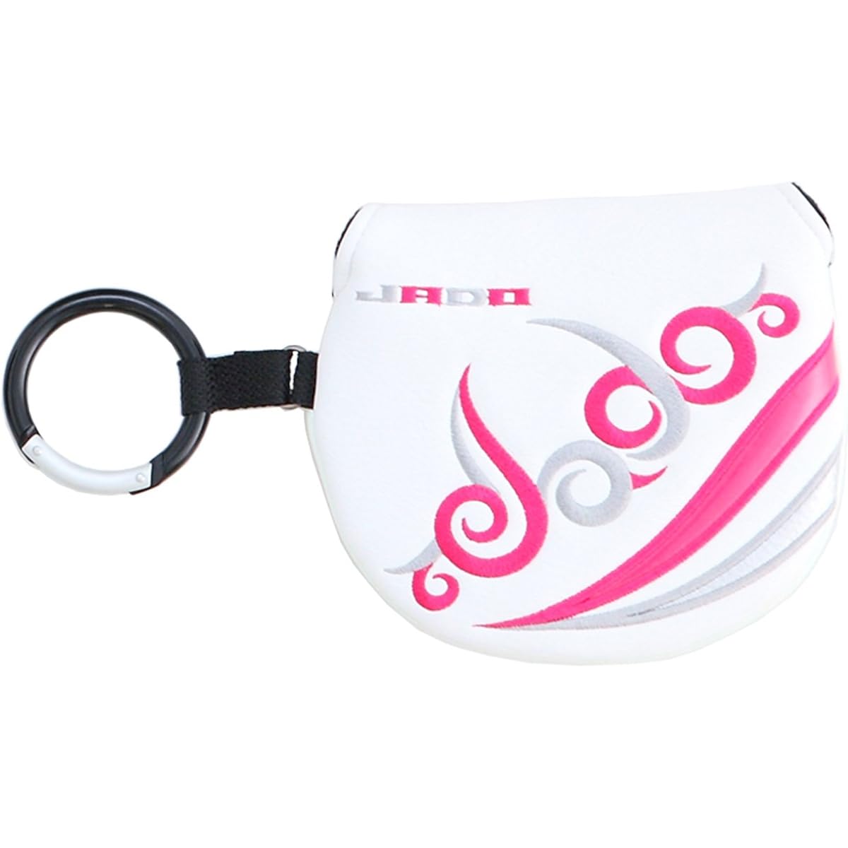 JADO Head Cover Vast Tattoo Putter Cover Mallet Type JGPC7871M White Pink Silver