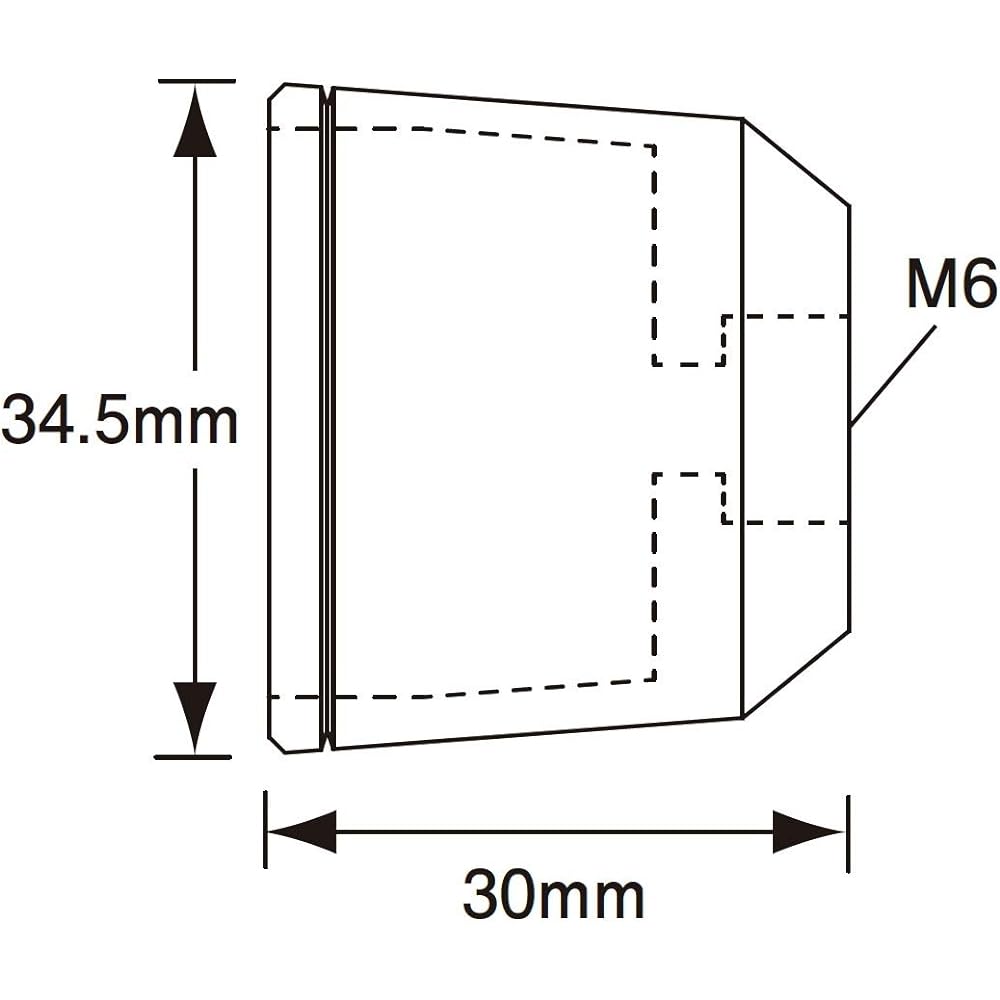 POSH Bar End Middle Weight Bar End Kawasaki Series M6 Type Matte Black 032689-26 Bar End Cap