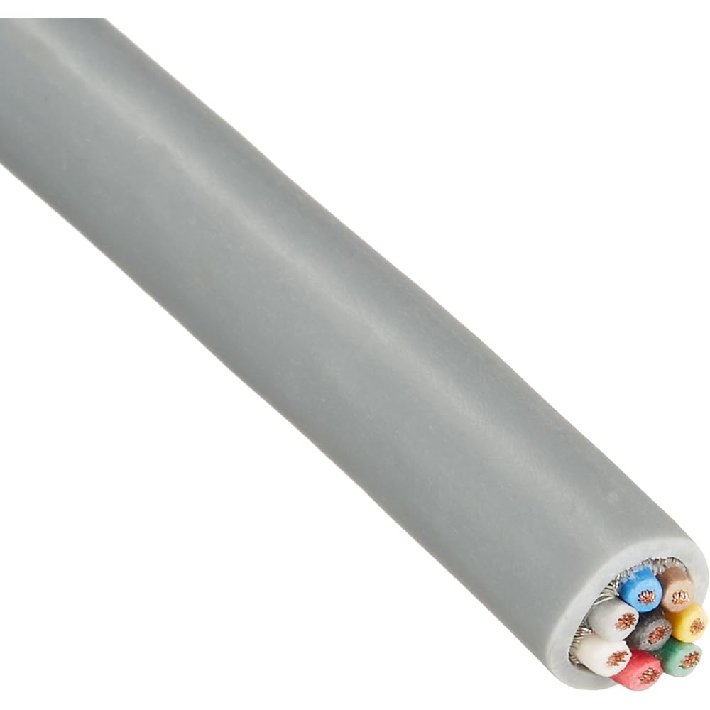 Fuji Electric Cable Industry Less than 60V Microphone Cord Vinyl Cord with Braided Shield MVVS 8 Cores x 0.5SQ Gray 10m