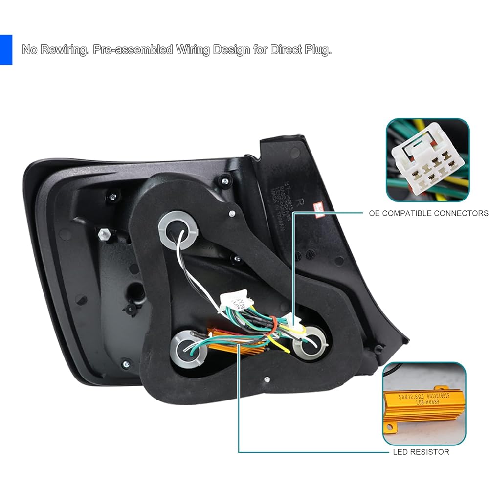 SPEC-D Tuning Smoke Lens LED Bartail Light 2011-2013 Correspondence to Sion TC models Supports models before May 2013 Left and right pair axbrus
