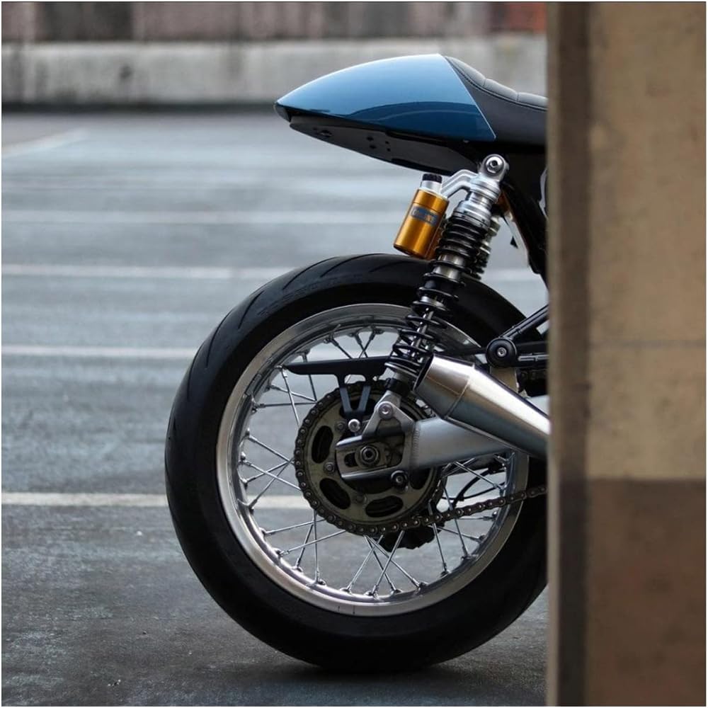 Motone Chain Guard Speed Twin Thruxton R/RS GLADIUS Stainless Steel Powder Black CSS015