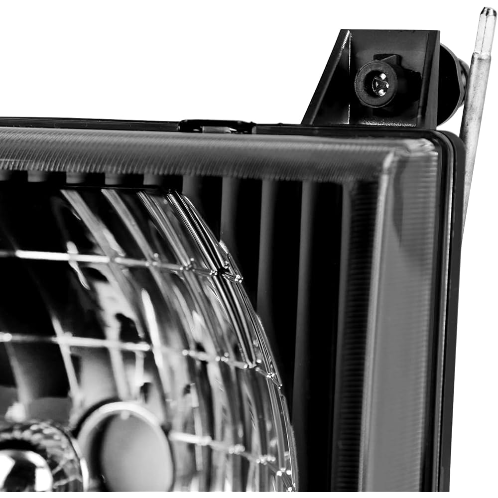 SPEC-D TUNING Black Headlight+Corner Lamp Ford Econo Line Ban E150 E350 E540 1992-2006 L+R Pair Azembris