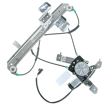YHTAUTO Rear left driver seat side window with a window regulator with motor Chevroletho GMC Ucon 2000-2006 Cadillac Escalade 2002-2006