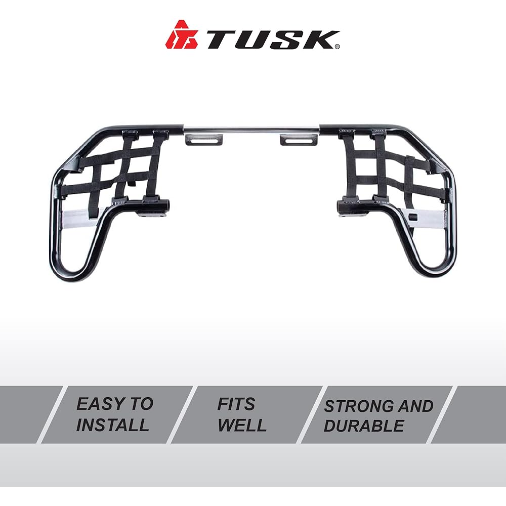 TUSK COMP Series Nurf Bar Black Weather With Yamaha Raptor 660 2001-2005