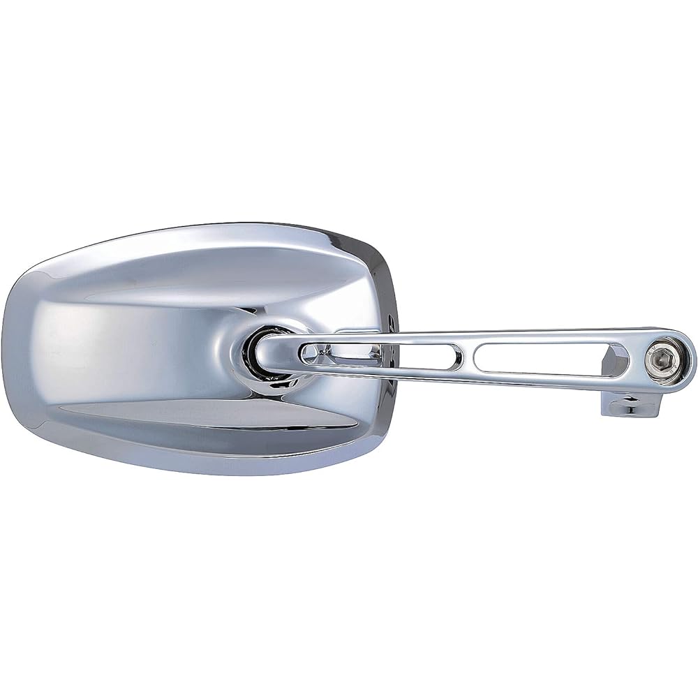 Daytona Motorcycle Mirror, 1 on each side, Left and Right Common, 10mm Right Thread/Reverse Thread, Not Compliant with New Safety Standards, Blue Mirror (Anti-glare Mirror), BSC Horizontal Mirror, Chrome Plated 68307