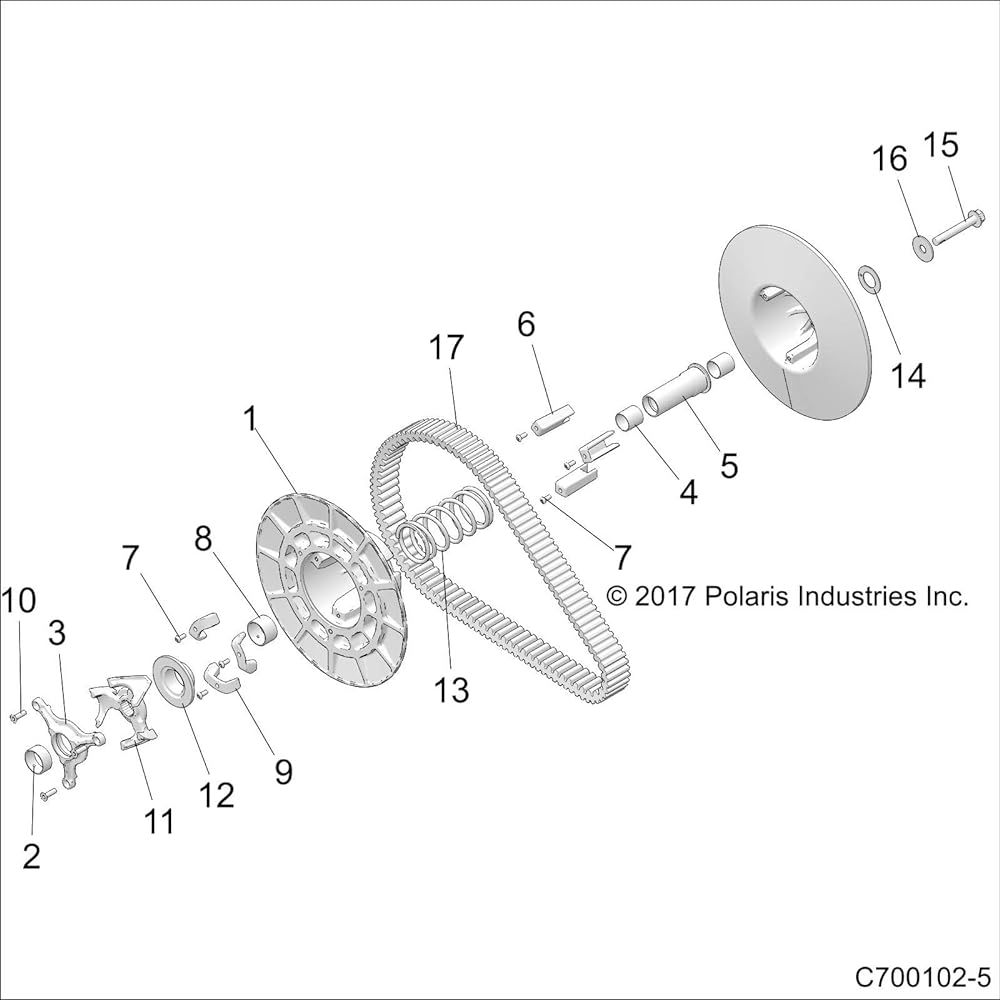 POLARIS Secondary clutch button genuine OEM parts 5453660 quantity 1