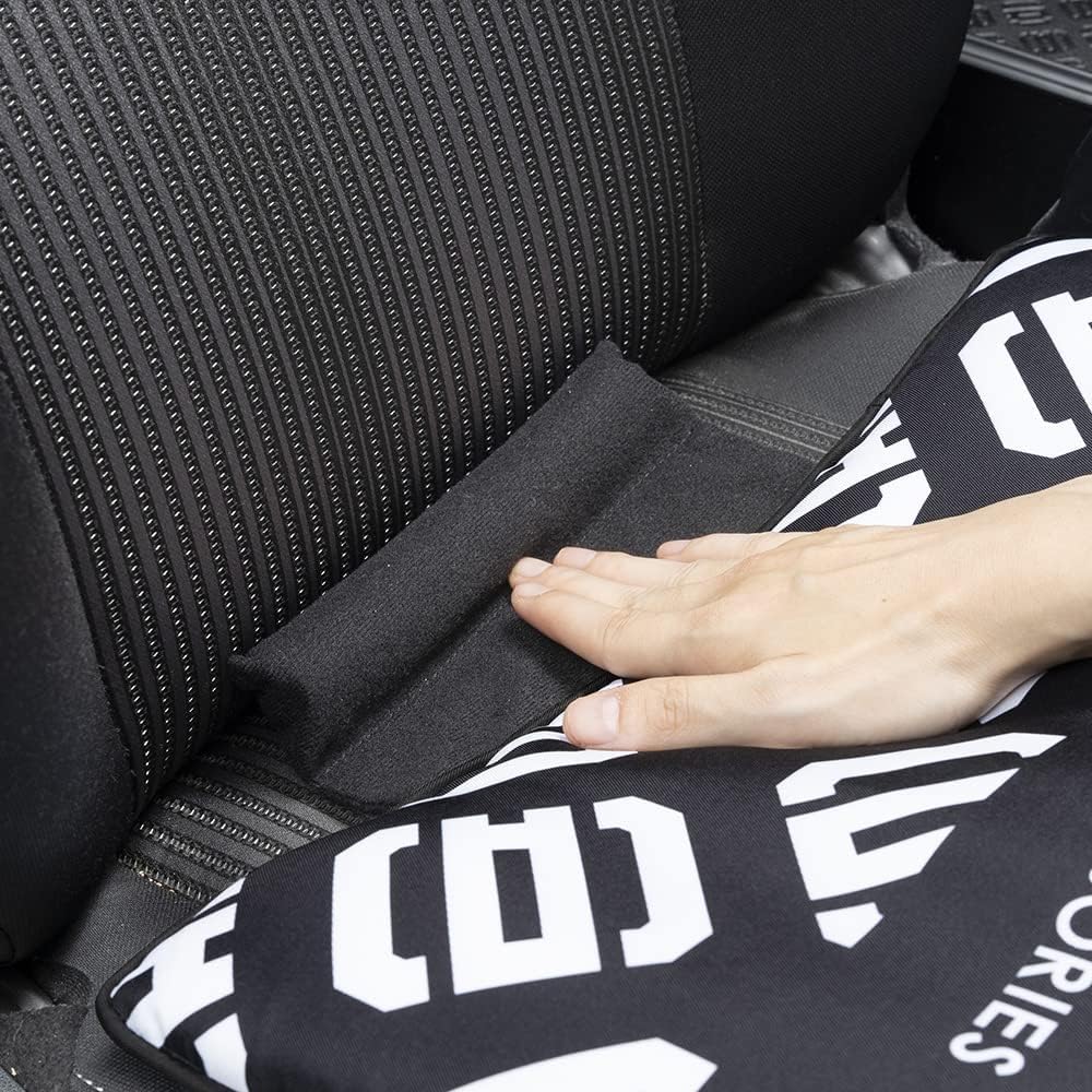 D.A.D Garcon D.A.D Polyester Passenger Car Fluffy Reversible Cushion HA674-01-01 GARSON Black (1 piece)