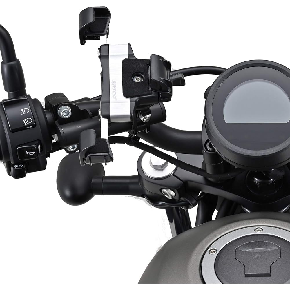 Daytona Motorcycle Clamp Bar Master Cylinder Multi Bar Holder Flat Type Clamp Pitch/33~37mm Black 17876