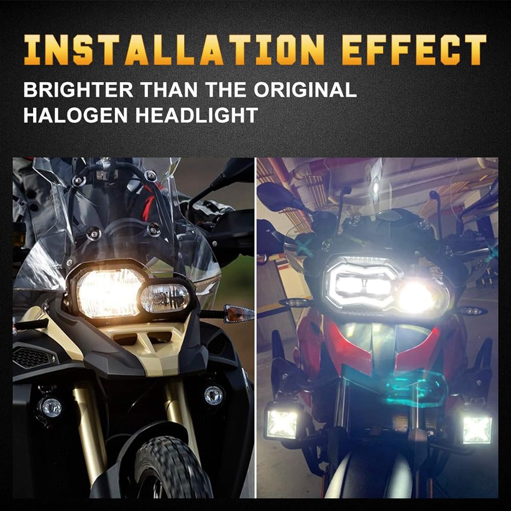 LED headlight high -low beam DRL LED Head Ramp Acemburi BMW F800GS F800GS Adventure F700GS F650GS