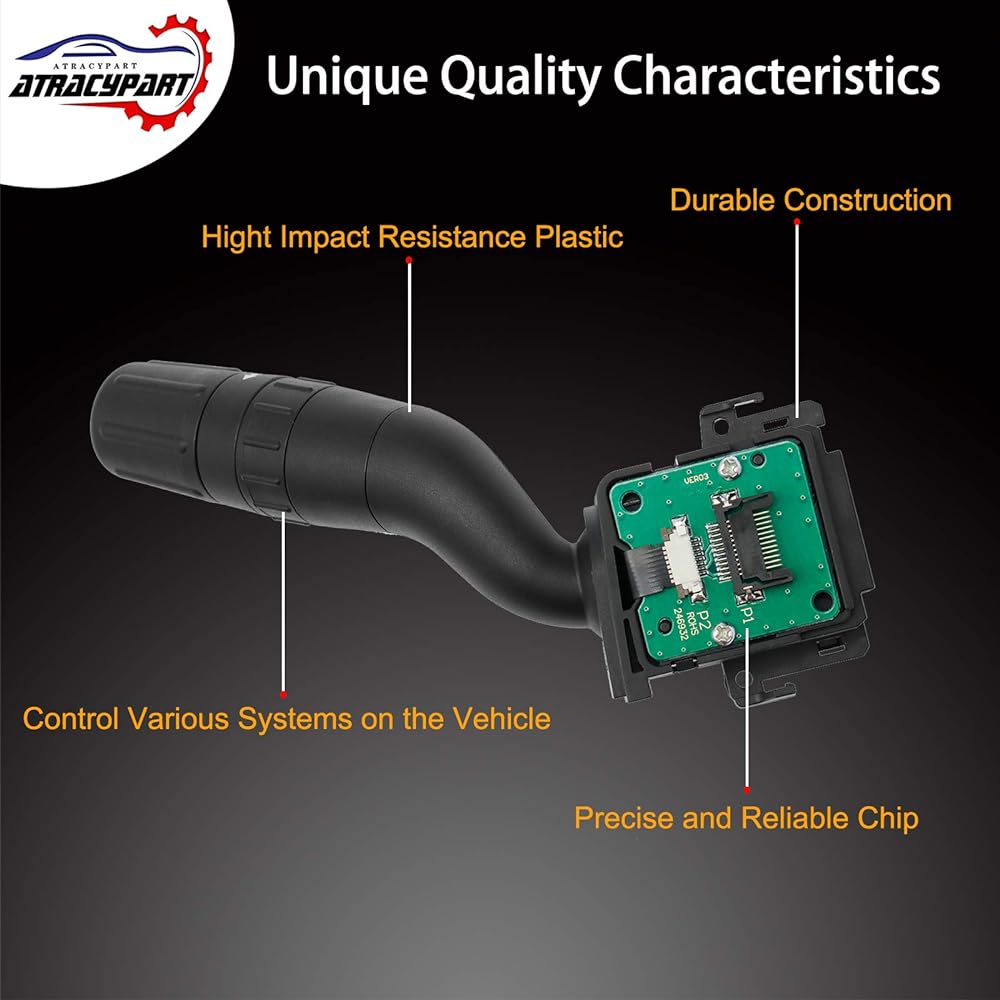 Wind glass Wiper Switch | Replacement 2011-2019 Ford Explorer 2011-2015 Ford Edge 2013-2018 Ford Police Interpetter Utility 2011-2017 Lincoln MKX | Exchange number SW7688 DB5Z-17A553-AB