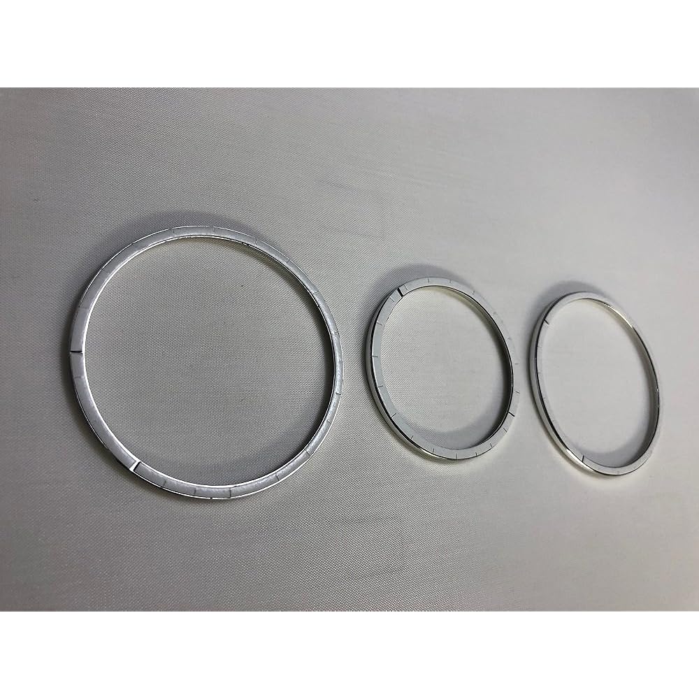 vw Volkswagen The Beetle Aluminum Manual Air Conditioner Dial Ring 3pcs halt-TheBeetle-alumi