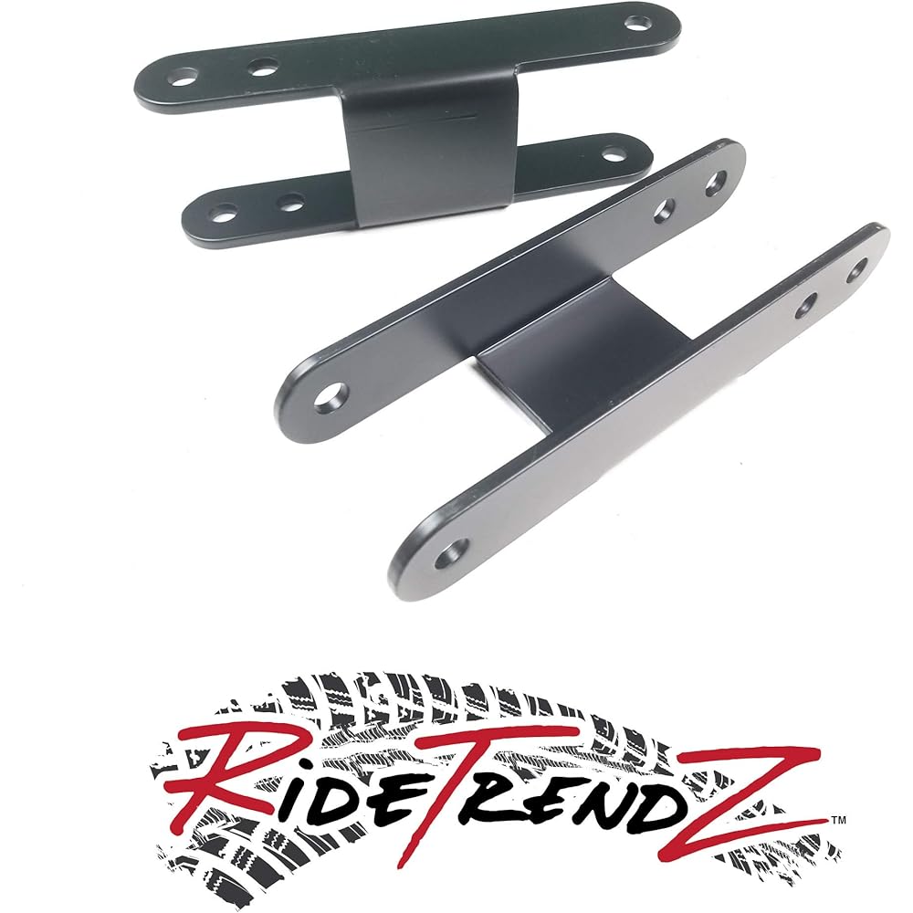 RTZ -Ford Explorer SUV Rear Adjustable 1-2 inch Lift Leveling Shackle Kit 4WD Black