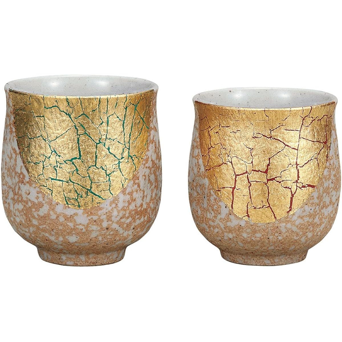 Kutani ware set teacup gold leaf K8-689