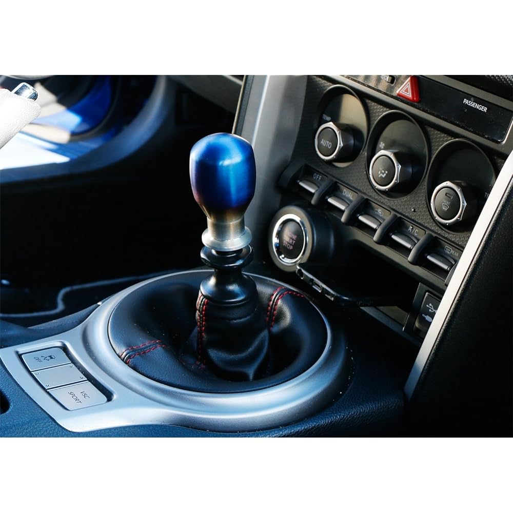IJDMTOY Burnt Titanium finish JDM Drop Shape Shift Knob Universal Fit Most vehicles 4 5 6 -speed maneuver or automatic