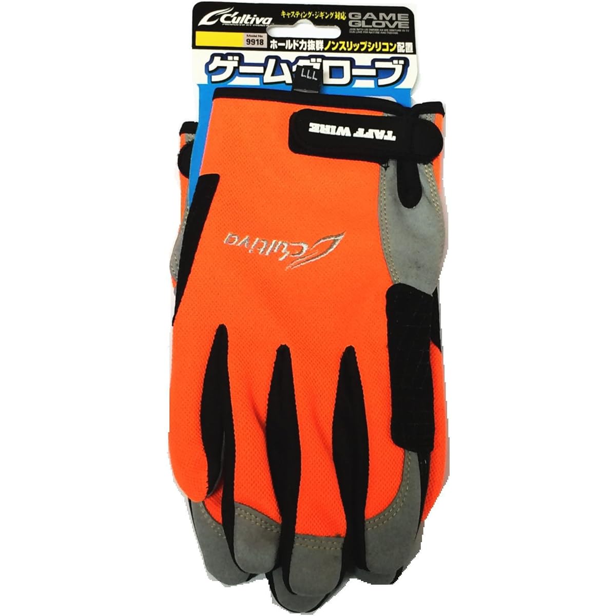 OWNER Fishing Gloves Game L Orange 209918
