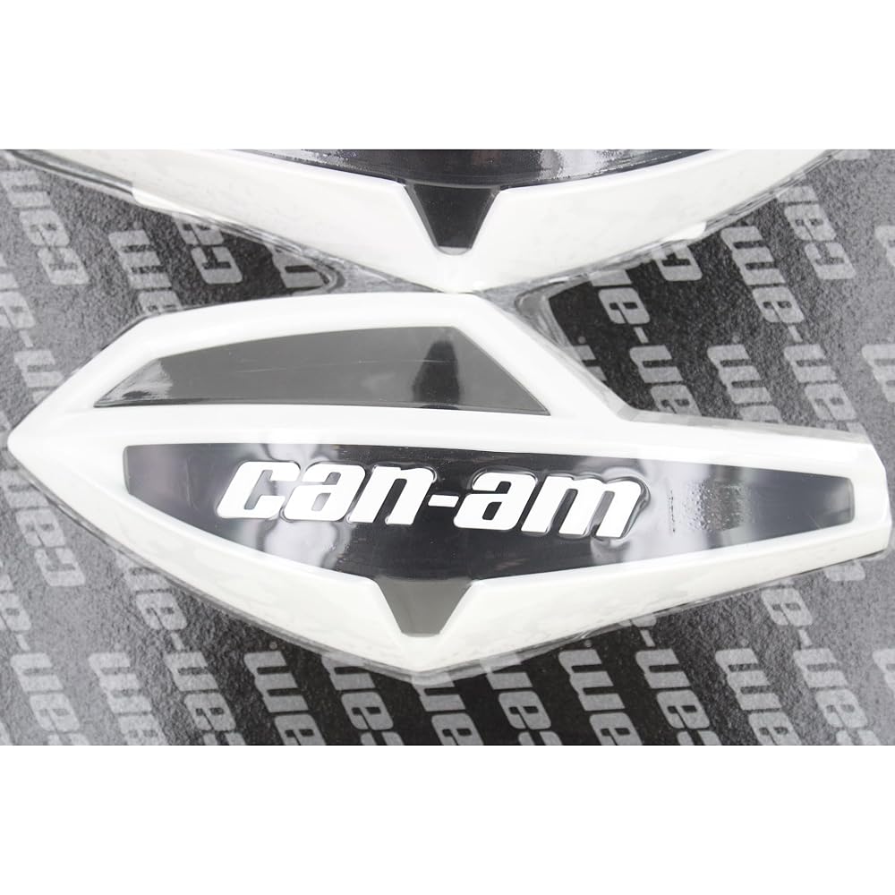 Can -am 715000537 White/Black ATV handlebar Wind Deflector