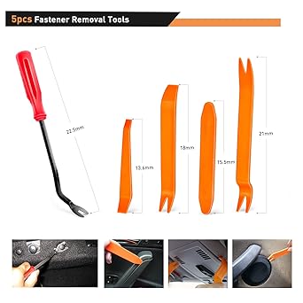GOOACC 845Pcs Car Push Retainer Clips Auto Fasteners Assortment 24 Most Popular Sizes Nylon Bumper Fender Rivets with 10 Cable Ties and Fasteners Remover for GM Ford Lexus Honda Chrysler Mazda