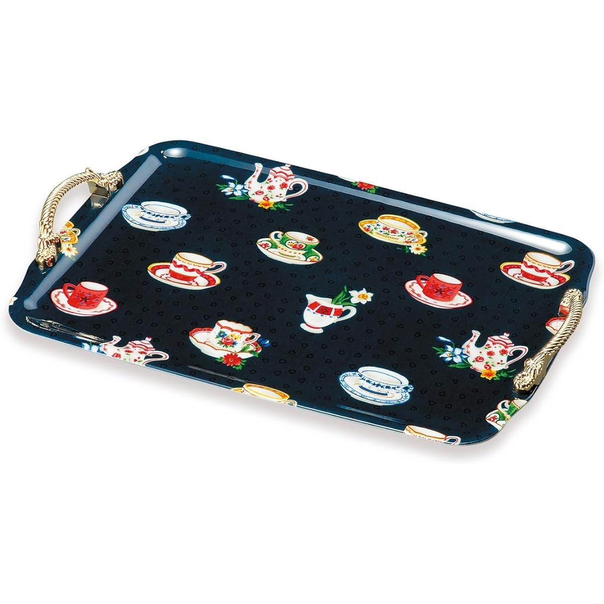 Kishu Coloring Long Tray with Handle 15.0 Cup Friend 22-46-2 Non-Slip Stylish Plastic Made in Japan