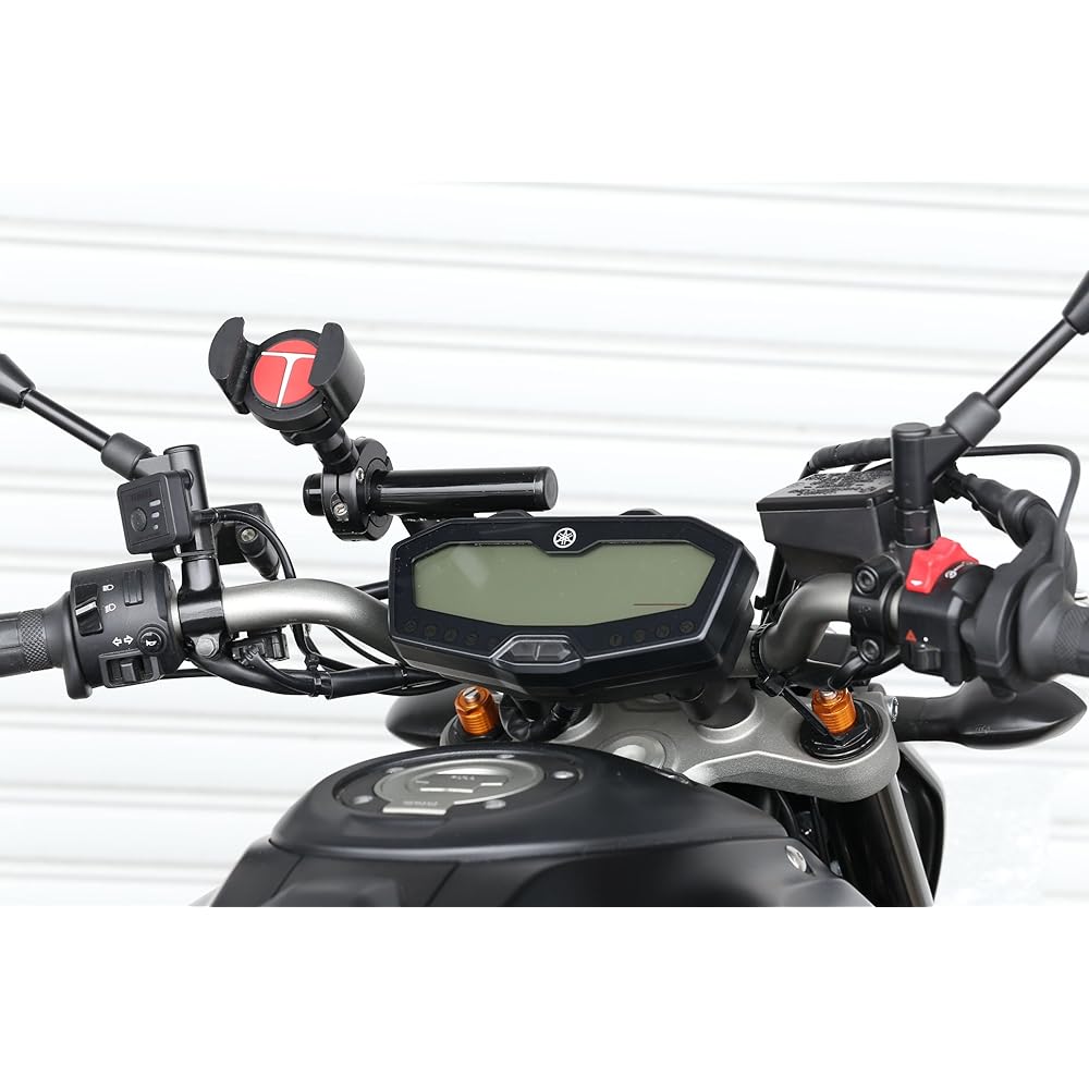 Kijima Motorcycle Bike Parts Handle Mount Stay (for Smartphone Holder) Black ~'17 MT-07 YAMAHA 204-0652