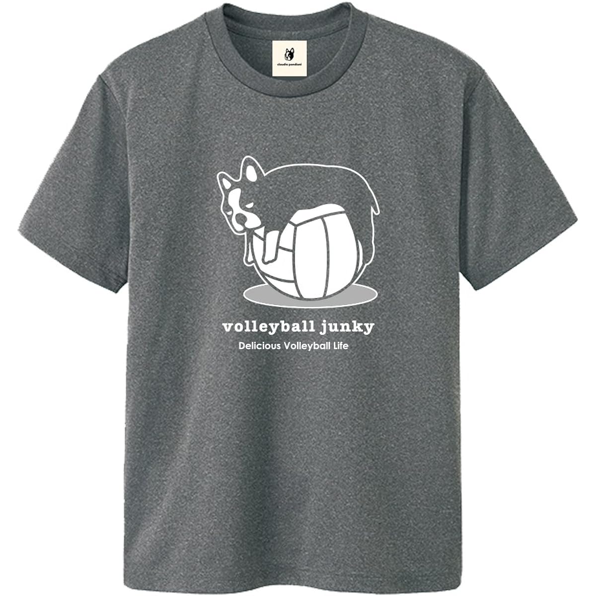 claudio pandiani Volleyball Junky Tare Pandiani +1 DryTEE VJ17503 Heather Gray L