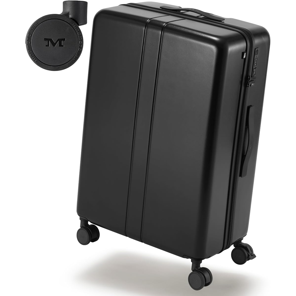 [MAIMO] Suitcase New Material RPO Carry-on L Size Black Lightweight  Large Capacity 95L Japanese Company Casters Replaceable Stopper Carry Case 