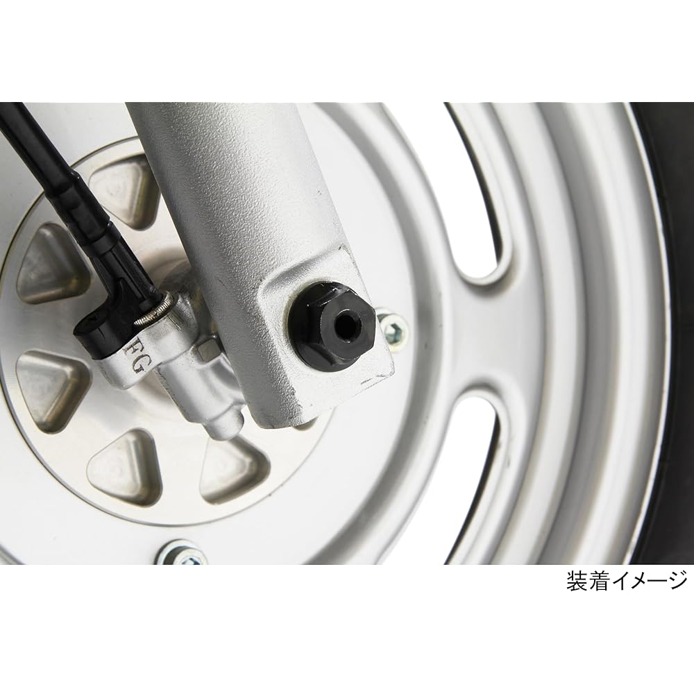 KITACO Hollow Axle Shaft Monkey (Front/Wide) 498-1123210 φ30 Front Fork Kit (199mm) Compatible; Hollow Hole Diameter: φ5; Shaft Length (Under Neck Length): 245mm