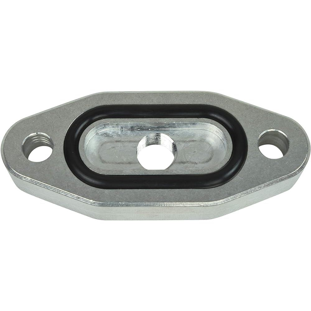 ICT Billet LS Oil Port Adapter 1/8 inch NPT Turbo -Il Feed Plate Turbo Charge Supply LS1 LSX LS3 LS6 LS6 LS6 L96 L98 L98 L98 L98 L9H8 L94 L94 L94 L96 L96 L96 L757 L7551608 L7551608