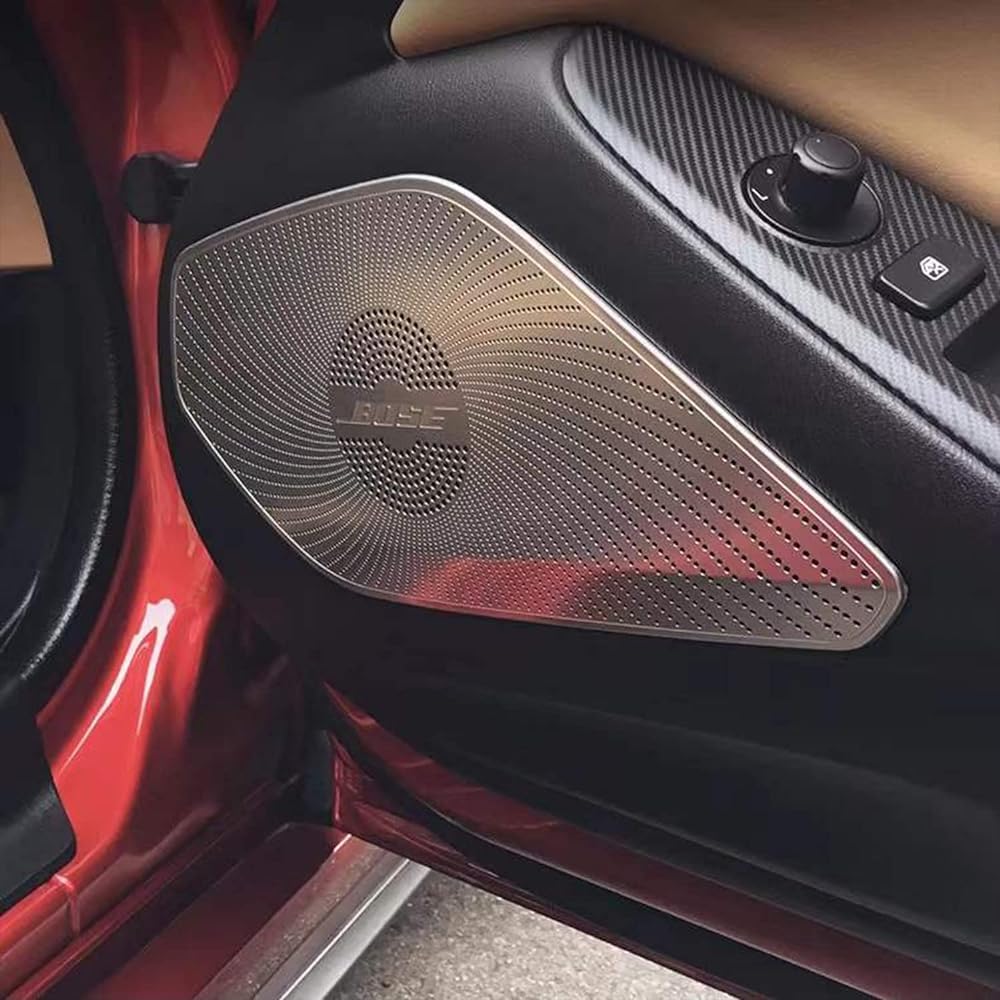 Suitable for Mazda Roadster Roadster FR ND Series (Mazda MX-5) 2016-2023 Aluminum Alloy Car Interior Door Side Speaker Horn Trim Cover Car Accessories