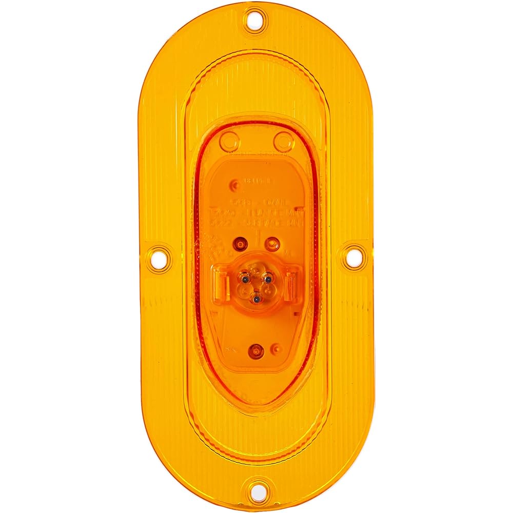 GROTE 54203 SUPERNOVA elliptical LED Side Marker Light (integrated flange mount, Ospin)