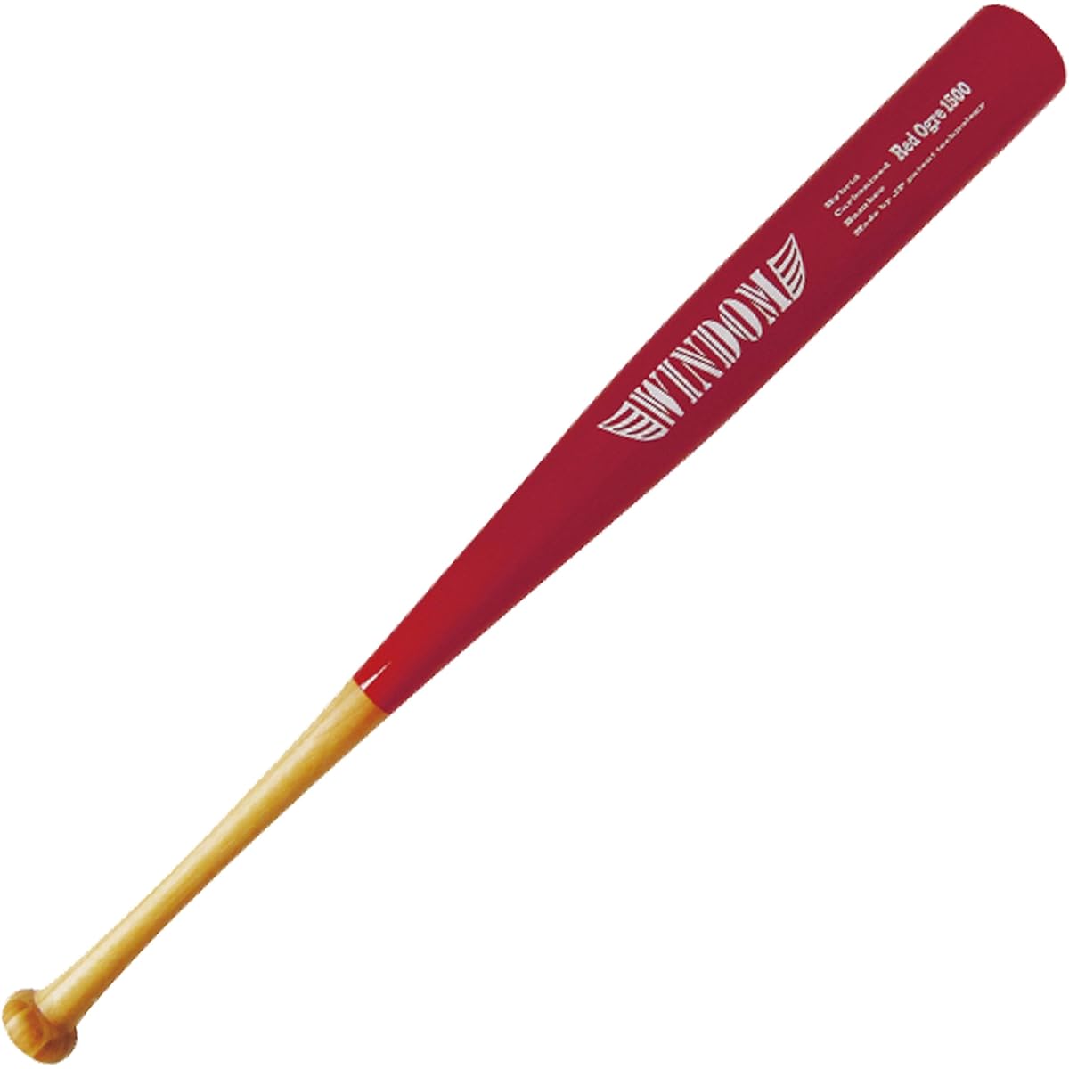 WINDOM Hardball Heavy Carbonized Bat Red Oni Hybrid Carbonized Bamboo Ogre1500 WDHO86150RD Red 86cm 1500g Average