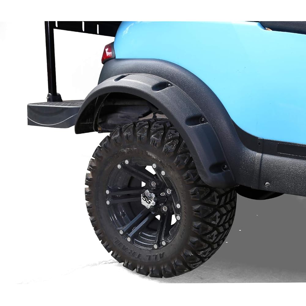 10L0L Frontor Fender Flare Club Car Turning Golf Cart 4 pieces with stainless steel screws (not suitable for modified models)