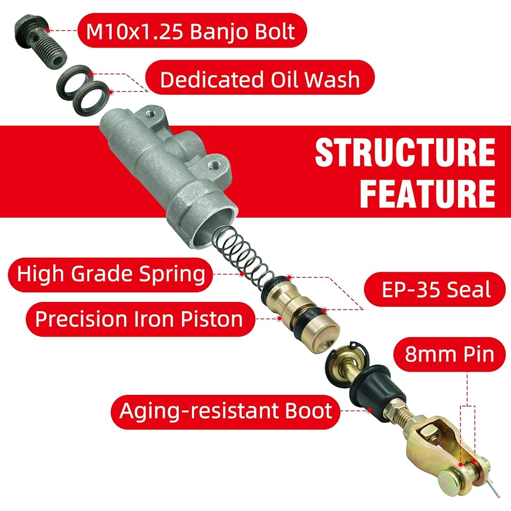 Rear Brake Master Cylinder Suzuki DR-Z250 RM65 RM100 RM125 RM250 RMX250