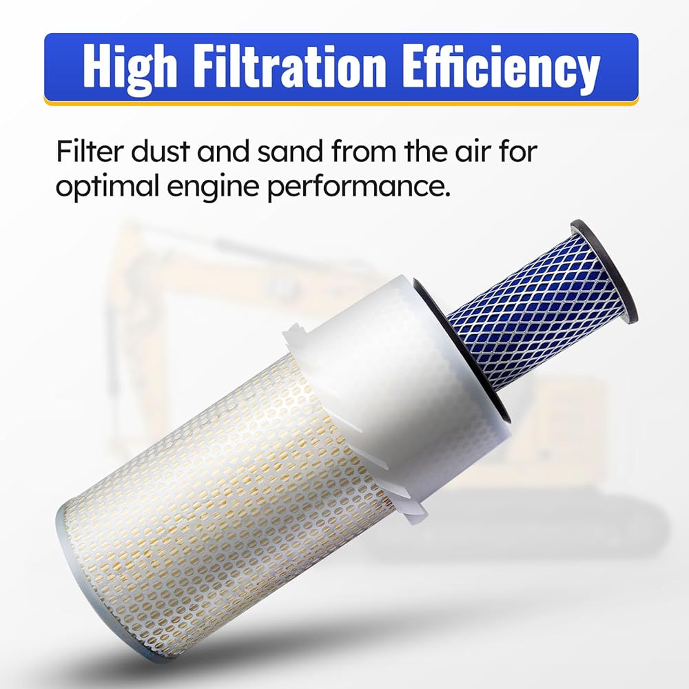 6598362 6598362 6598362 outer inner air filter air cleaner BOBCAT LOADERS 641, 643, 643, 743, 743, 751, 753, 773, 773, 7753, 843, 1213, S150, S16, S16, S17 5, S17 5, S17 5, S185 at Excavators 325, 328, 331
