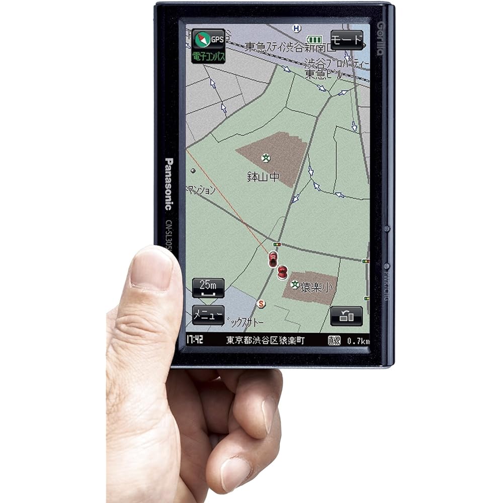 Panasonic Gorilla SSD Portable Car Navigation Station 5v Type Black CN-SL305L