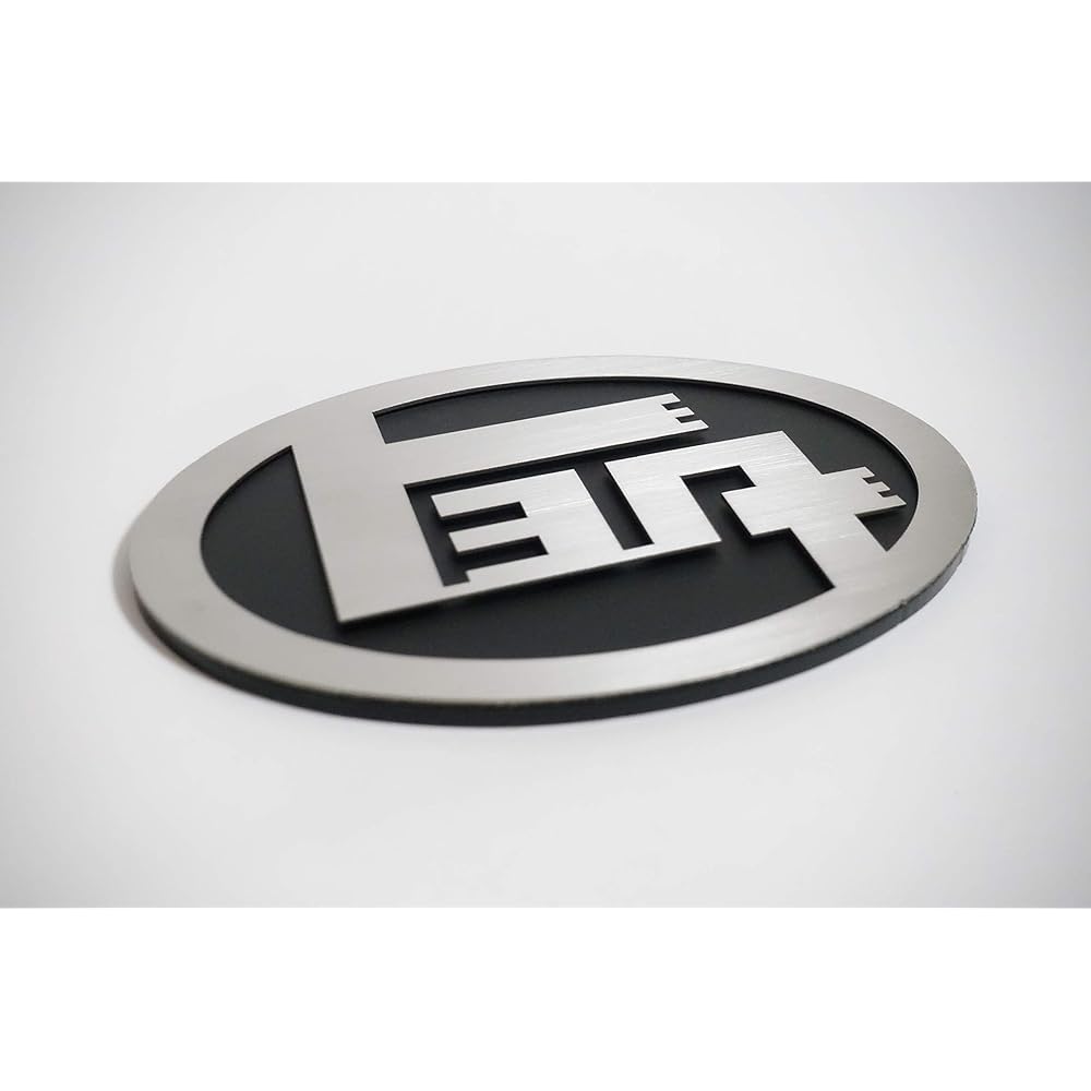 Car Emblem Premium Stainless Steel Toyota Katakana Emblem Matte Black Katakana Toyota