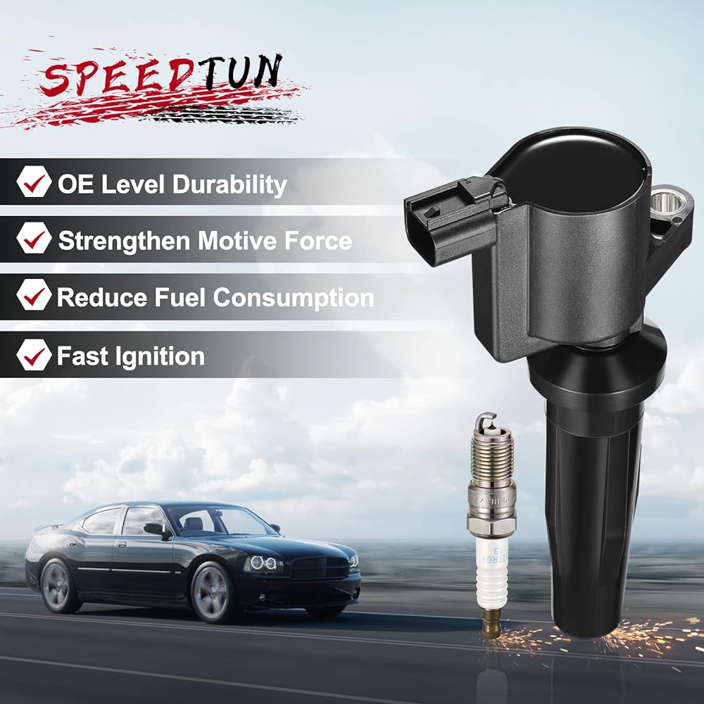 SPEEDTUN FD505 Ignition Coil Pack and Iridium Spark Plug Ford Escape Four Cast Transit Connect, Mazda 3 Tribute, Mercury Mariner 2.0L 2.3L L4 L4 L4