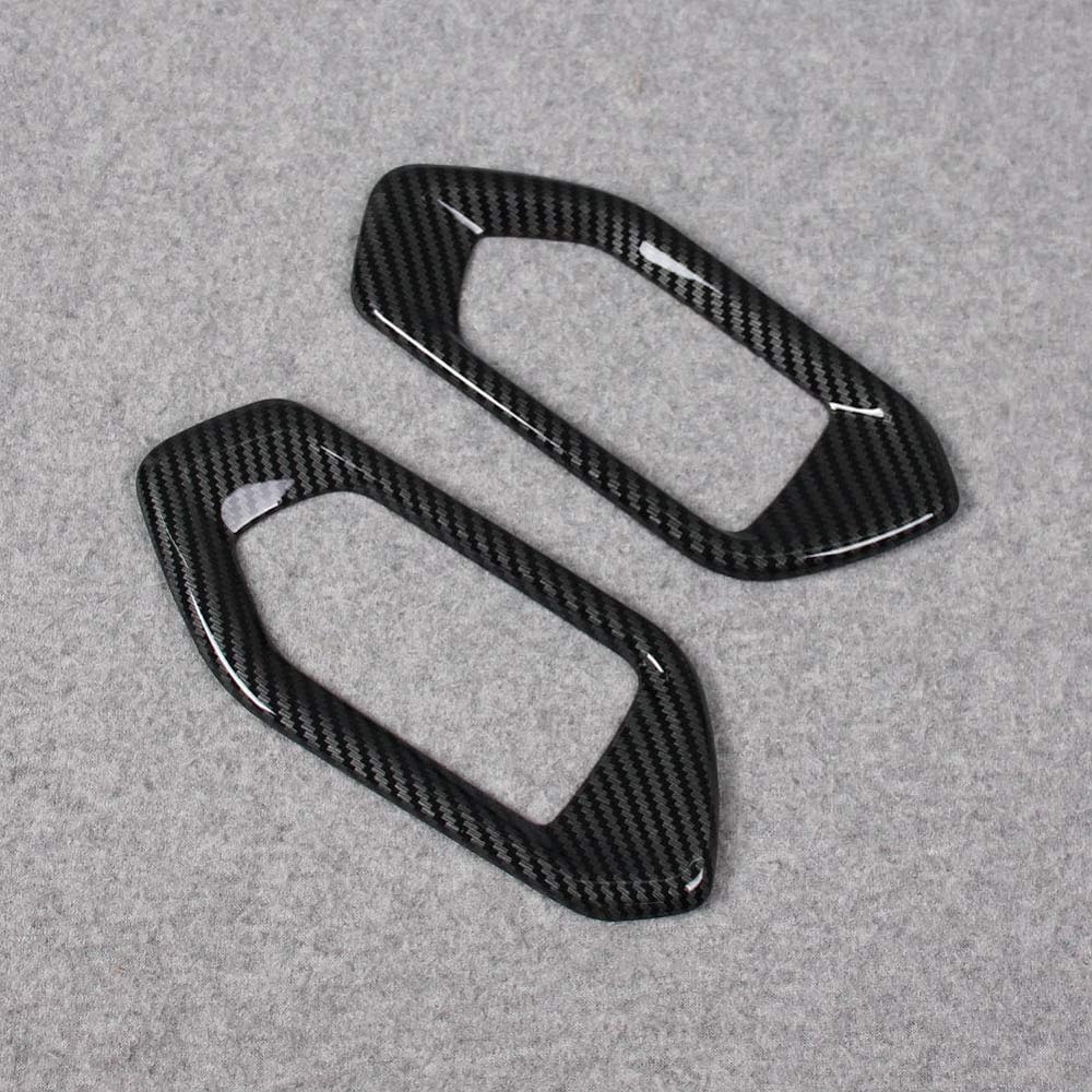 RUIQ Toyota New Rise 200 Series Exclusive Interior Front Rear Inner Door Handle Garnish Designed for Toyota RAIZE (Carbon Fiber Black Specifications)