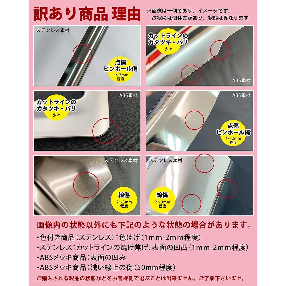 Echoes Products (Outlet Special) Mitsubishi Delica Mini Nissan Lukes 40 Series Mitsubishi ek Cross Space 30 Series Scuff Plate Silver Hairline Accessory Dress Up Protection Option