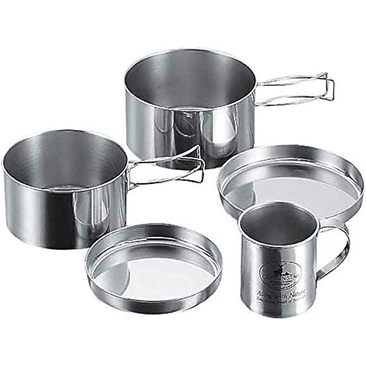Captain Stag Camping Stainless Steel Tableware Mug Set M-8578