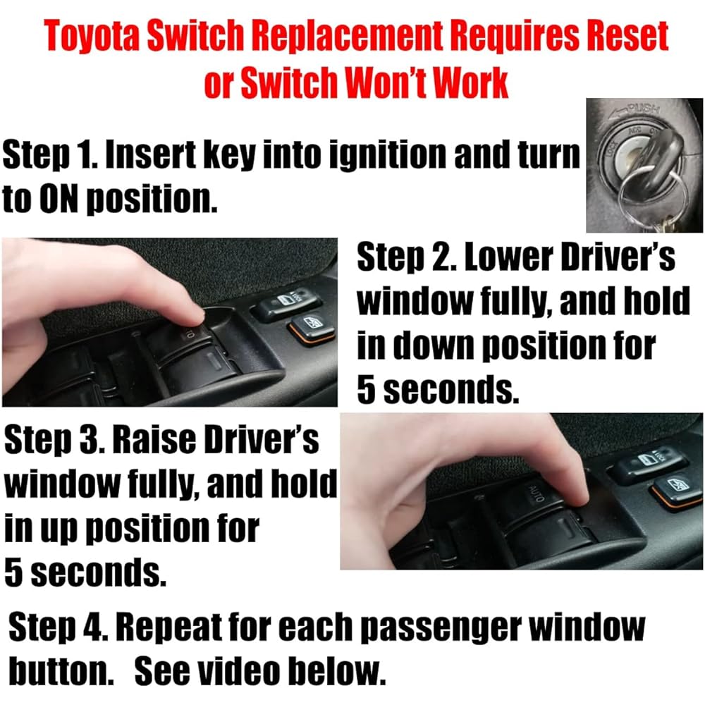Toyota Corolla 2003 - 2008 Window Master Control Switch