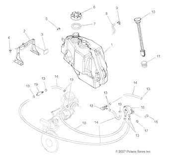 Fuel gauge, remote, genuine OEM parts 3280491, quantity 1.