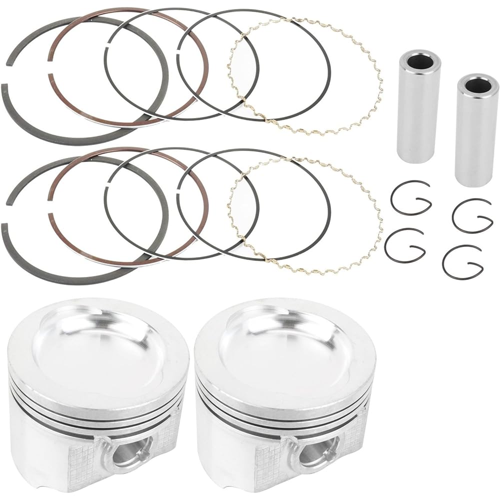 Caltric 2 Cast Aluminum Cylinder Piston Kit Polaris Ranger XP 700 EFI 2005-2008