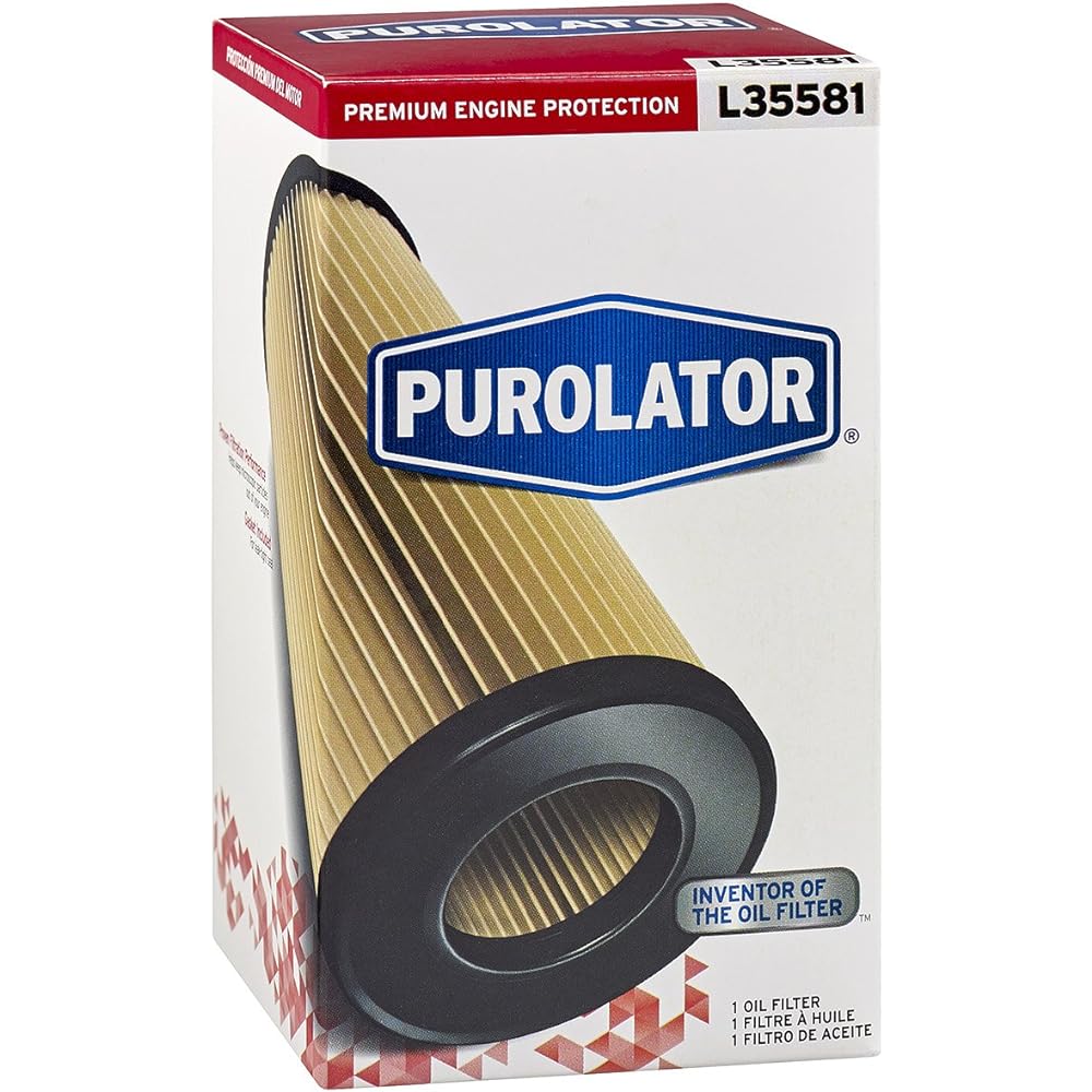 PUROLATOR L35581 Red Small Premium Engine Protection Cartridge Oil Filter