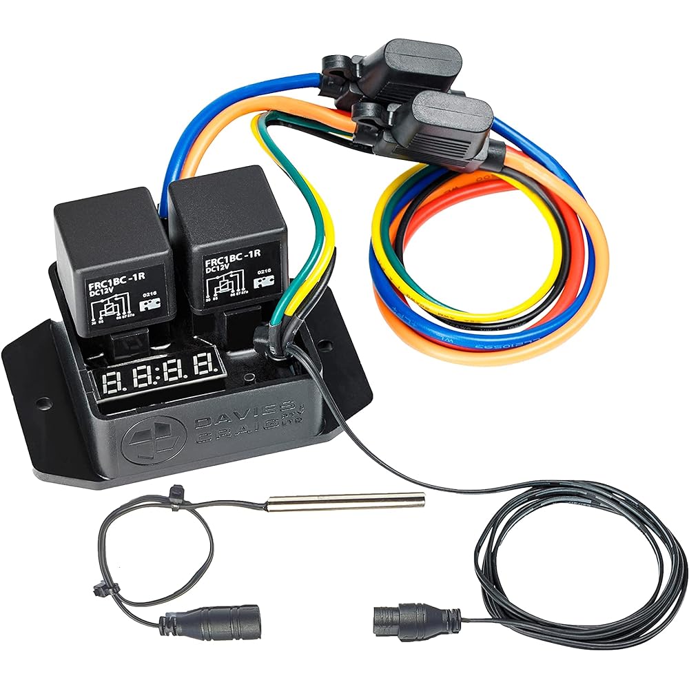 Digital Thermatic Electric Fan Control Switch Kit in Engine Room