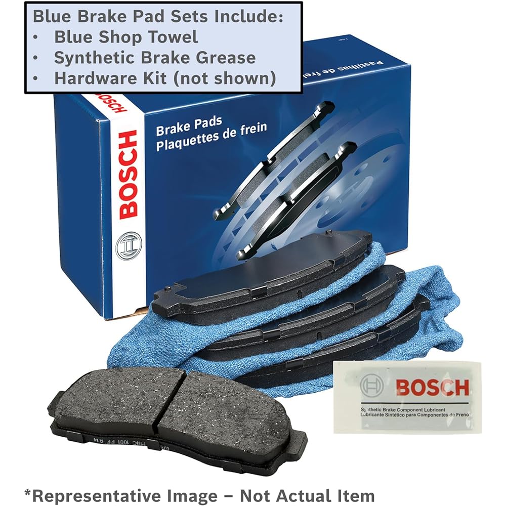 BOSCH BE935H Blue Disc Brake Pad Set With Hardware 2003-06 Ford Expedition and Lincoln Navigator -Rear